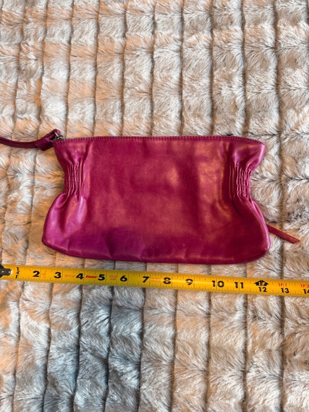 Banana Republic Leather Wristlet Clutch - Fuschia